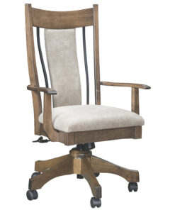 Eagle Desk Chair With Wrought Iron