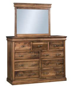 Hampton Mule Dresser With Enclosed Base- 9 Drawer
