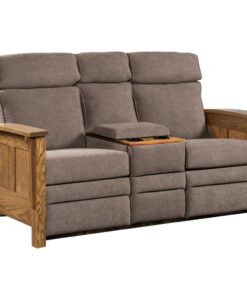Shaker Center Console Recliner Love Seat