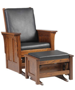 Shaker Glider And Ottoman