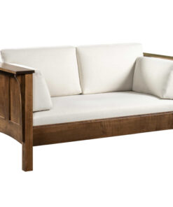 Shaker High Back Love Seat