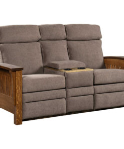 Mission Center Console Recliner Love Seat