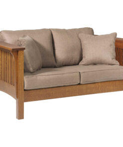Mission Love Seat With Reversible Cushions