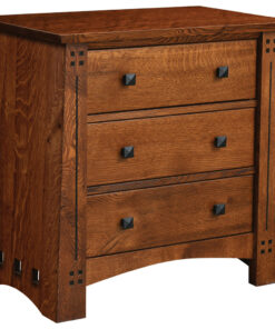 Olde Town Mission 3 Drawer Nightstand