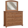 Bella Dresser With Arched Mirror