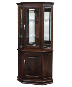 Corner Deluxe With Enclosed Base Curio