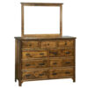 Old World Mission 9 Drawer Dresser