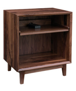 Palm Springs Open Nightstand with Pullout Shelf