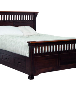Bloomdale Bed With Storage Rail
