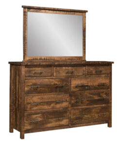 Stanton 9 Drawer Dresser With Mirror