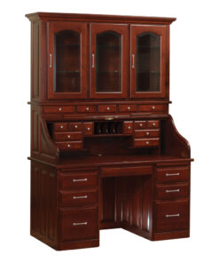 56" Traditional Desk with Hutch