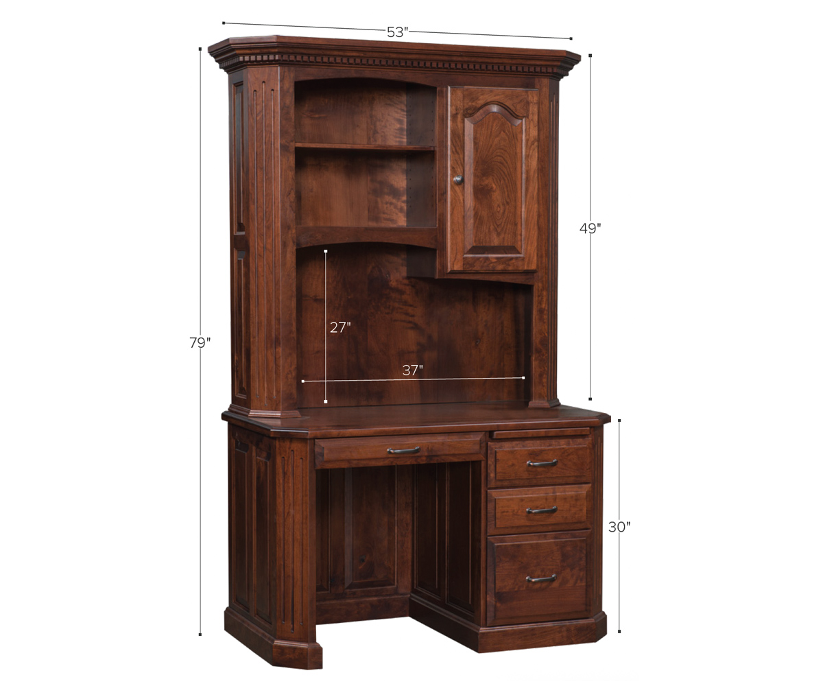 PWC-26485THAFT-WH-Flat-Top-Hutch-Measurements