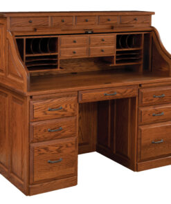 56" Traditional Roll Top Desk