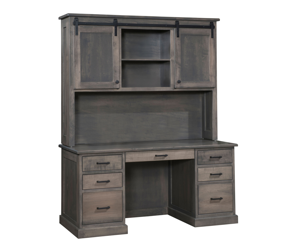 PWC-2662UFT-WH-Urban-Flat-Top-w-Hutch