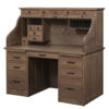 56" Traditional Computer Rolltop Desk