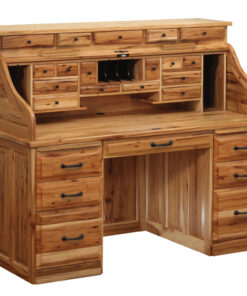 62" Traditional Roll Top Desk