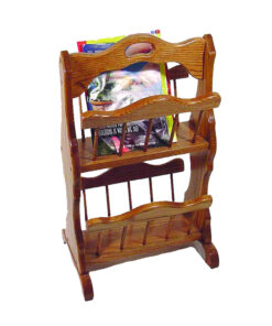 Double Magazine Rack with Handle