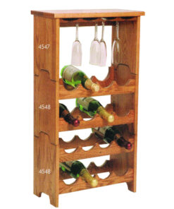 Stacking Wine Tower Glass Top