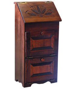 Tator Bin / Bread Box with Wheat Carving