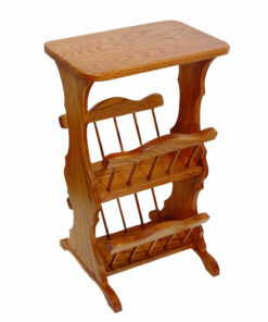 Double Magazine Rack with Top