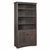 72" Mission Bookcase With Doors