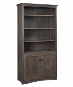 72" Mission Bookcase With Doors