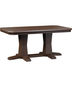 Bevel Shaker Double Pedestal Table