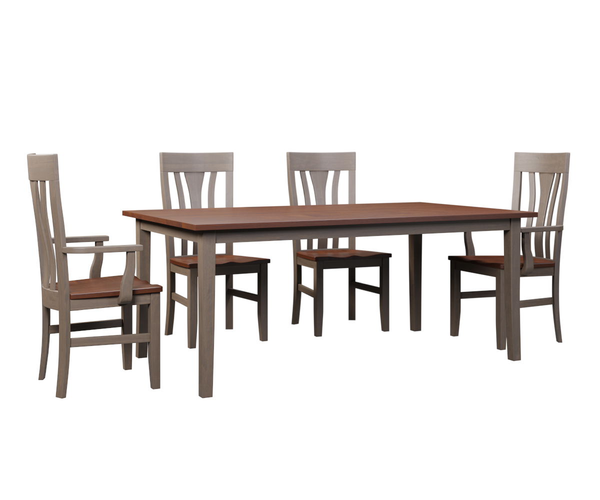 Curved Shaker-Mega-Group Setting-Brown Maple-OCS-117-Asbury-Brown Maple-FC-11434-Driftwood-1