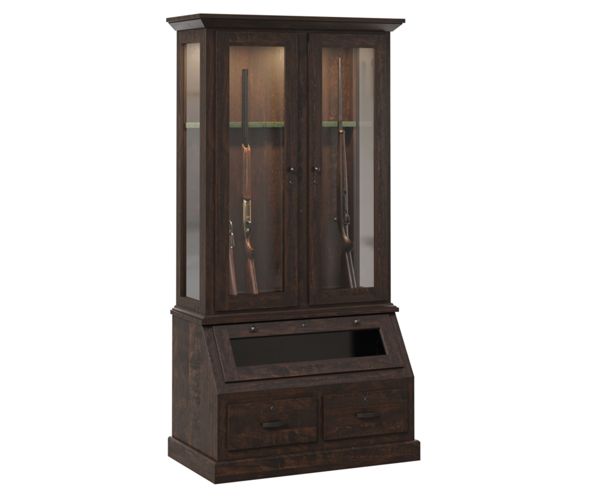 GOD-5026-Gun-Cabinet-Brown-Maple-FC-Briar