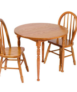 Kids Round Table and 4-Spindle Chair