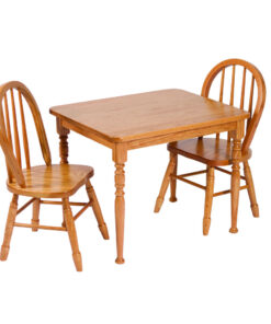 Kids Rectangle Table and 4-Spindle Chair