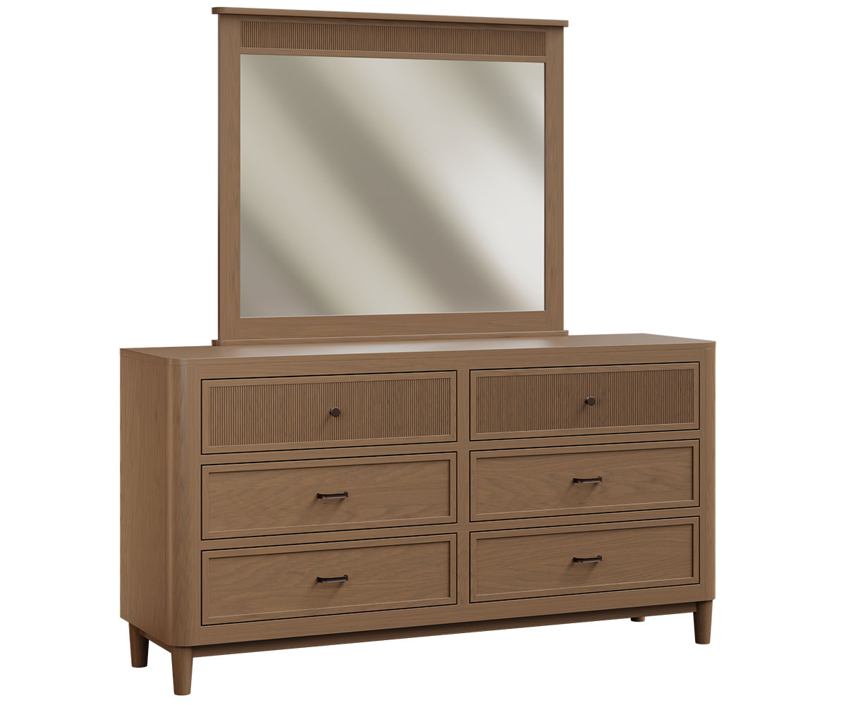Genuine Oak Designs-Millhall-6 Drawer Dresser-White Oak-OCS-Sand-updated