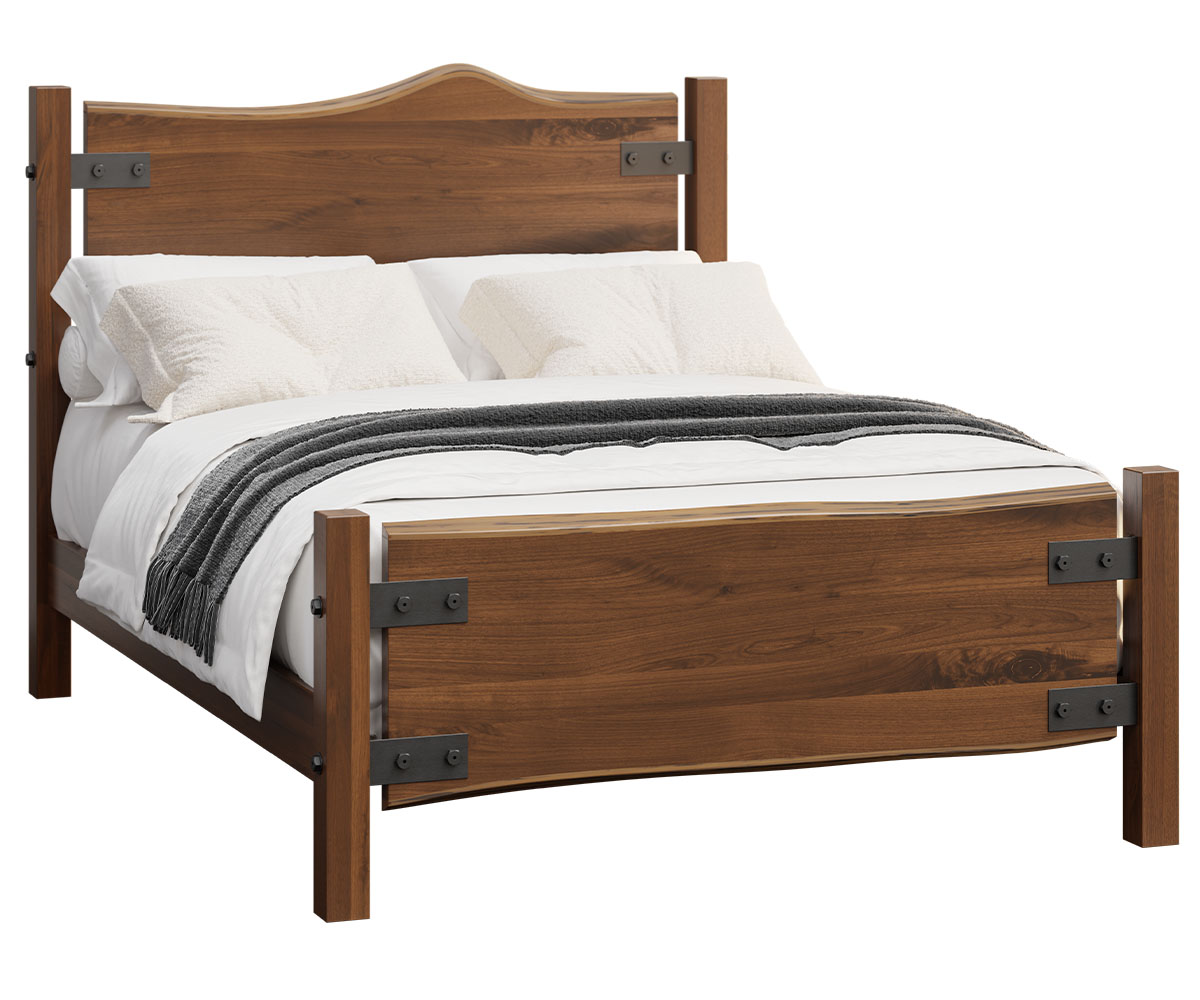 Meadow Wood-Last Frontier-Bed-Rustic Walnut Naural-LF-B-Q