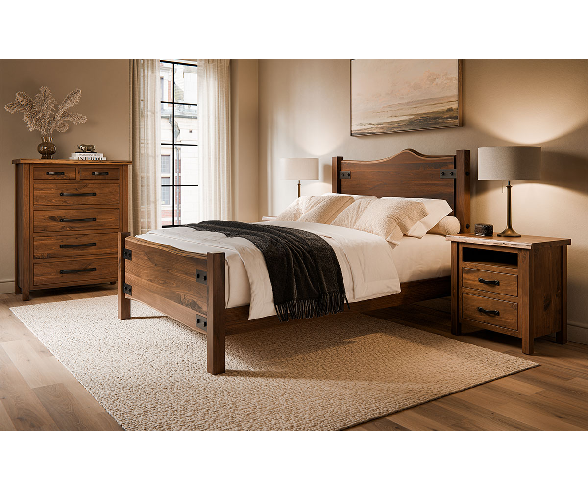 Meadow Wood-Last Frontier-Room Setting-Rustic Walnut Naural-Final