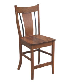 Eagle 24" Bar Chair With Wrought Iron