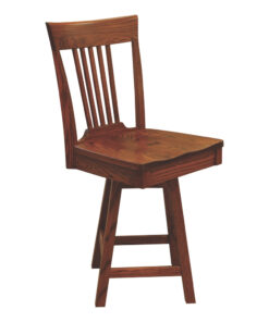 OW Shaker 5 Slat 24" Swivel Bar Chair