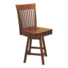 OW Shaker Bent Paddle 24" Swivel Bar Chair