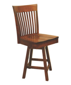 OW Shaker Bent Paddle 24" Swivel Bar Chair