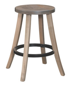 Turnstone 24" Stationary Bar Stool With Metal Ring