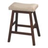 24" Wave Bar Stool with Fabric
