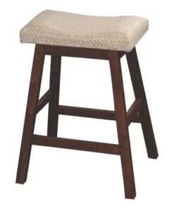 24" Wave Bar Stool with Fabric