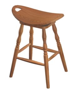 24" Swivel Saddle Bar Stool