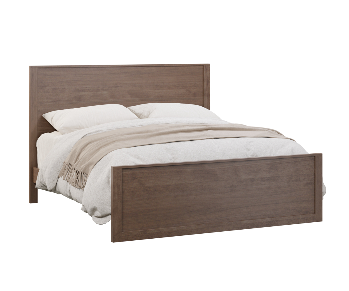 Upton-King Bed-Brown Maple-FC-42000-Almond