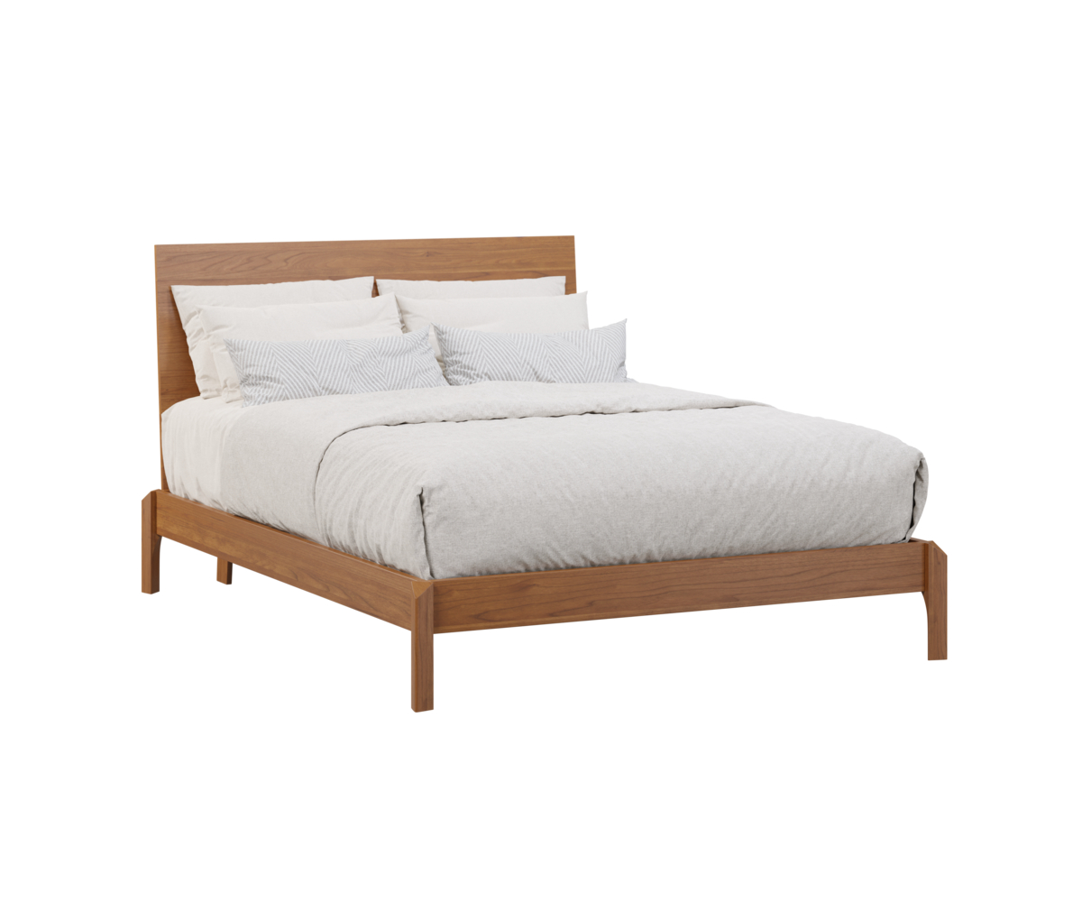 Reveal-Qeen-Bed–Upholstery-Wrapped-Headboard–Sap-Cherry-FC-104-Chestnut