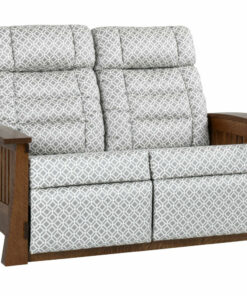 Craftsman Mission Wallhugger Love Seat Recliner