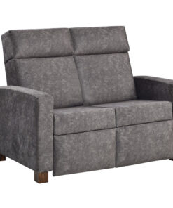 Modern Shaker Push Back Love Seat Recliner