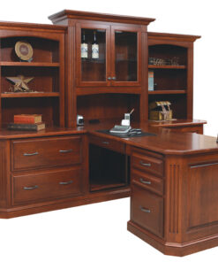 Buckingham Partner Desk and Three Piece Hutch