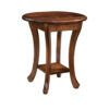 Curved Leg Oval End Table