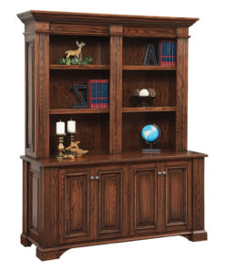 Lincoln Double Door Base and Bookshelf Hutch