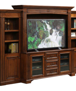 Lincoln Entertainment with Side Bookcases